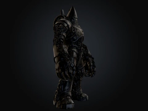 Industrial Clockwork Juggernaut 3D Model