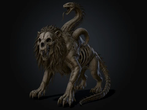 Stiched Chimera 3D Model