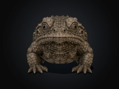 Lithische Bufonidae 3D Model