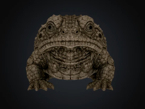 Lithic Bufonidae 3D Model