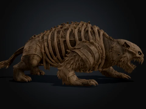 Sutured Beast 3D Model