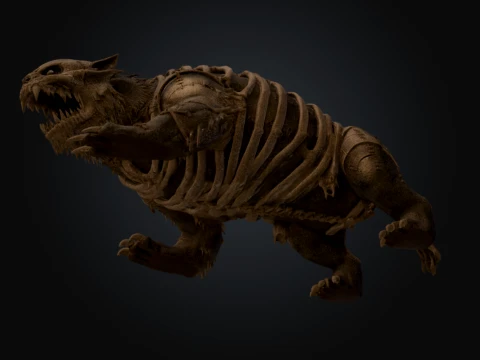 Sutured Beast 3D Model