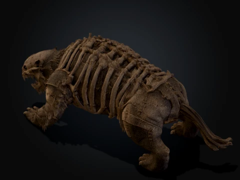 Sutured Beast 3D Model