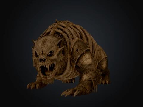 Sutured Beast 3D Model