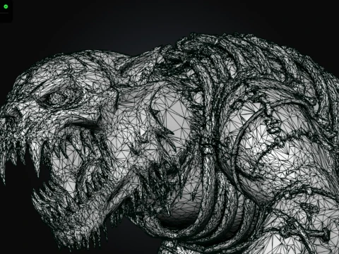 Sutured Beast 3D Model