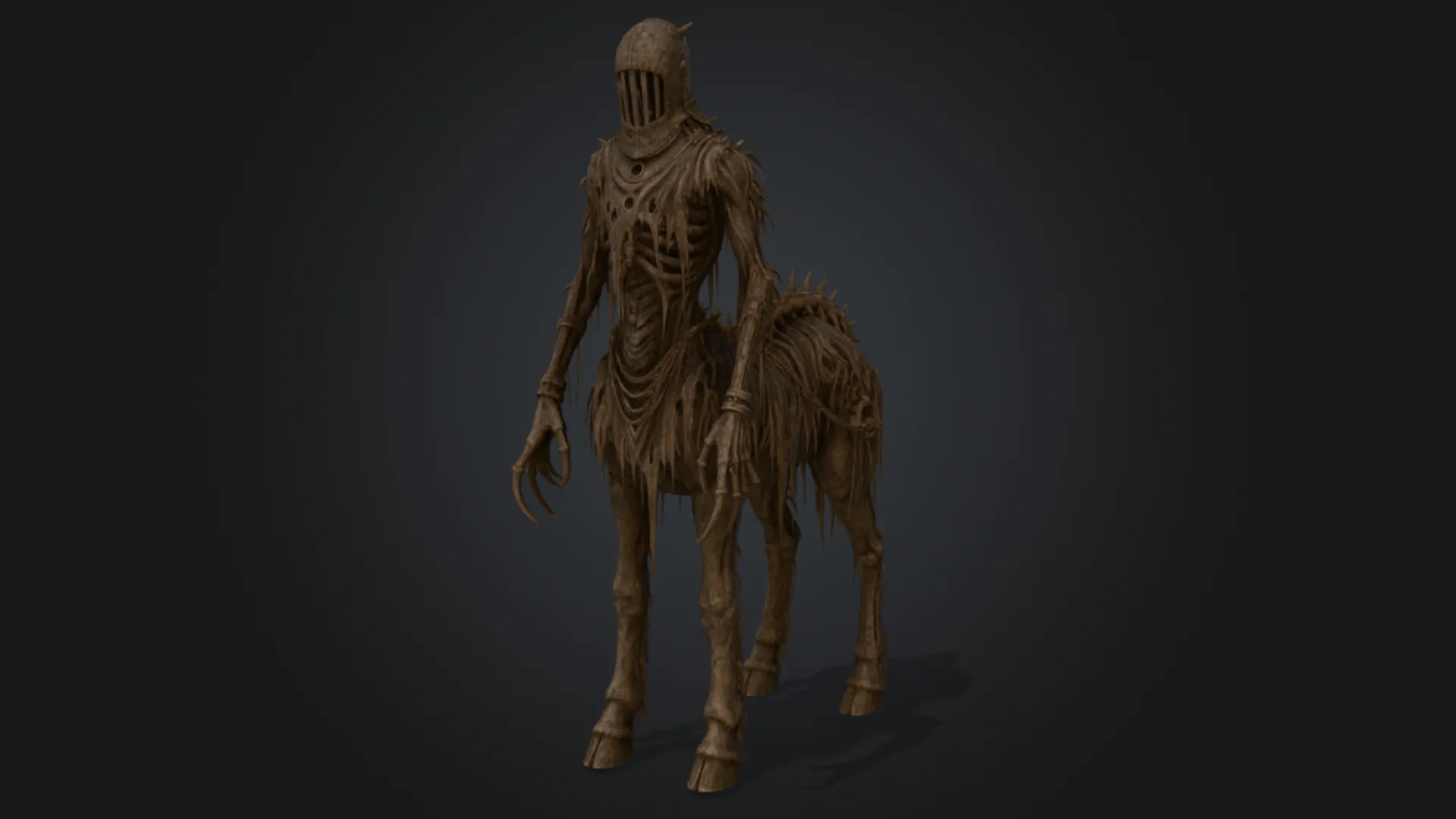 Undead Centaur 3D Model .c4d .max .obj .3ds .fbx .stl .blend 