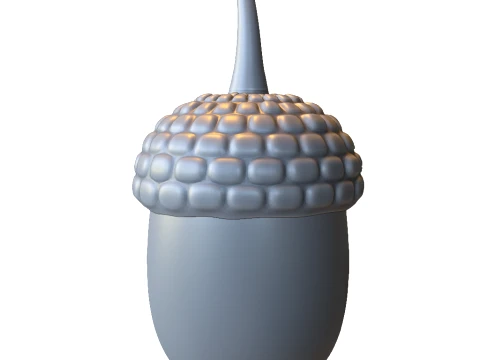 Noix de gland stylis&eacute;e Modèles 3D en vedette