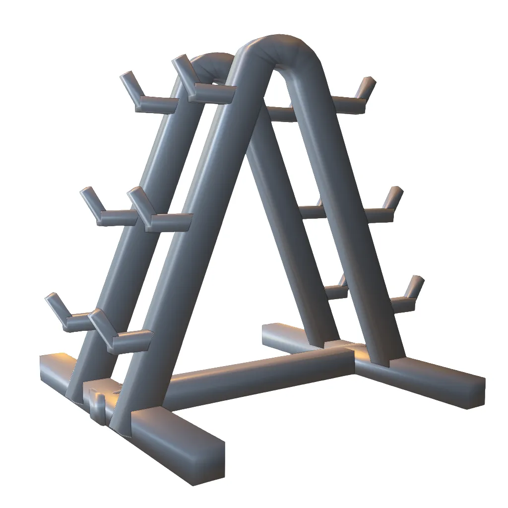 A-Frame Weight Rack 3D Print Model .c4d .max .obj .3ds .fbx .stl .blend 