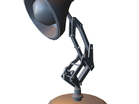 Lampe de bureau r&eacute;glable de style Pixar Modèles 3D en vedette