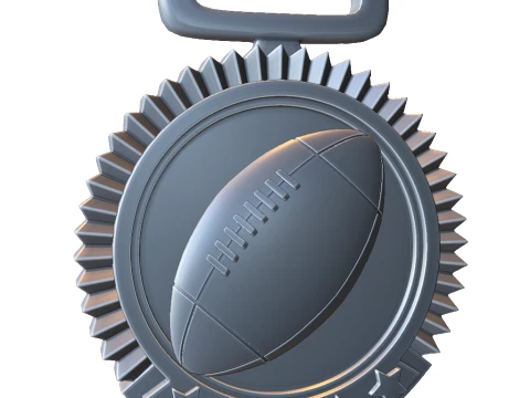 M&eacute;daille du championnat de football am&eacute;ricain Modèles 3D en vedette
