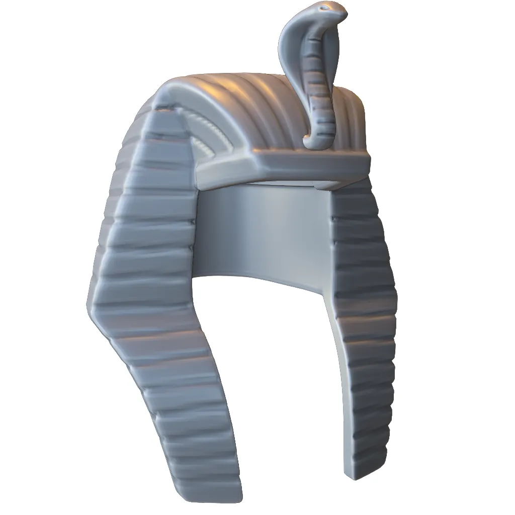 Ancient Egyptian Pharaoh Nemes Headress 3D Print Model .c4d .max .obj .3ds .fbx .stl .blend 