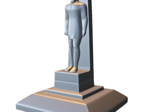 Statue de pharaon &eacute;gyptien antique Modèles 3D en vedette