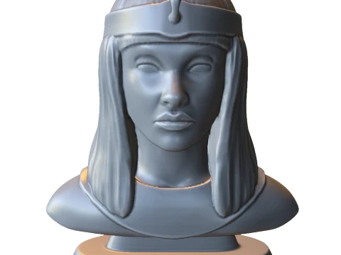 &Eacute;gypte ancienne Reine Cl&eacute;op&acirc;tre Buste Modèles 3D en vedette