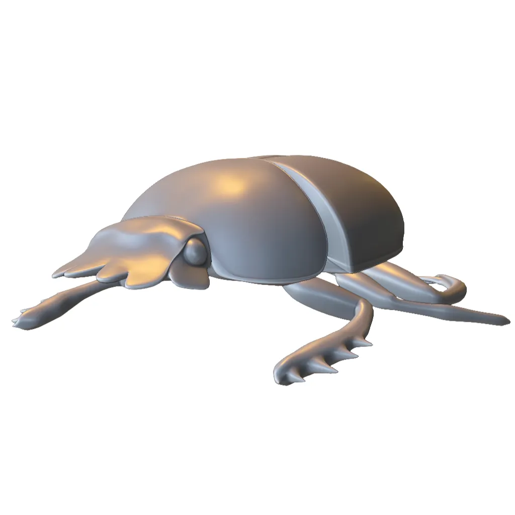 Ancient Egyptian Scarab Beetle 3D Print Model .c4d .max .obj .3ds .fbx .stl .blend 