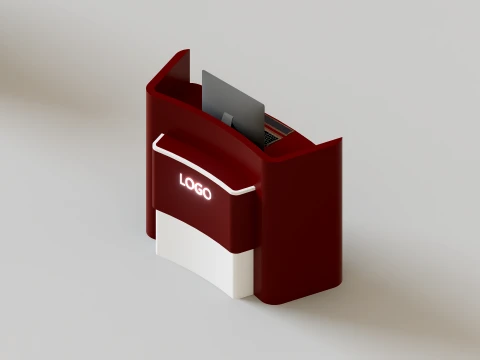 Modern minimalist reception desk 3D Model