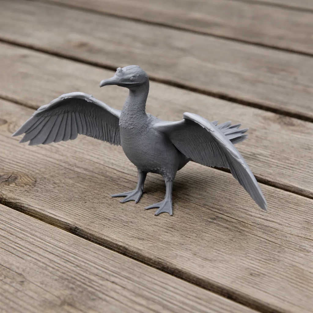 Cormorão Modelo 3D .c4d .max .obj .3ds .fbx .stl .blend