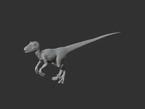 Dromaeosauro Modello 3D