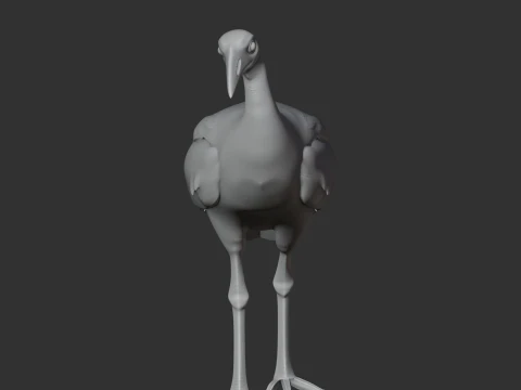 Megapode Bird 3D Model