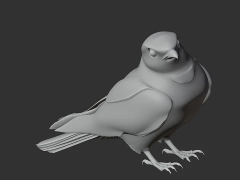 Nightjar 3D Model