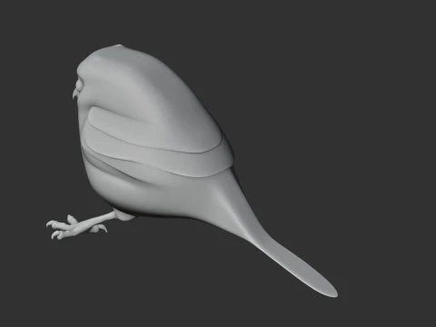 Ptak oleisty Model 3D