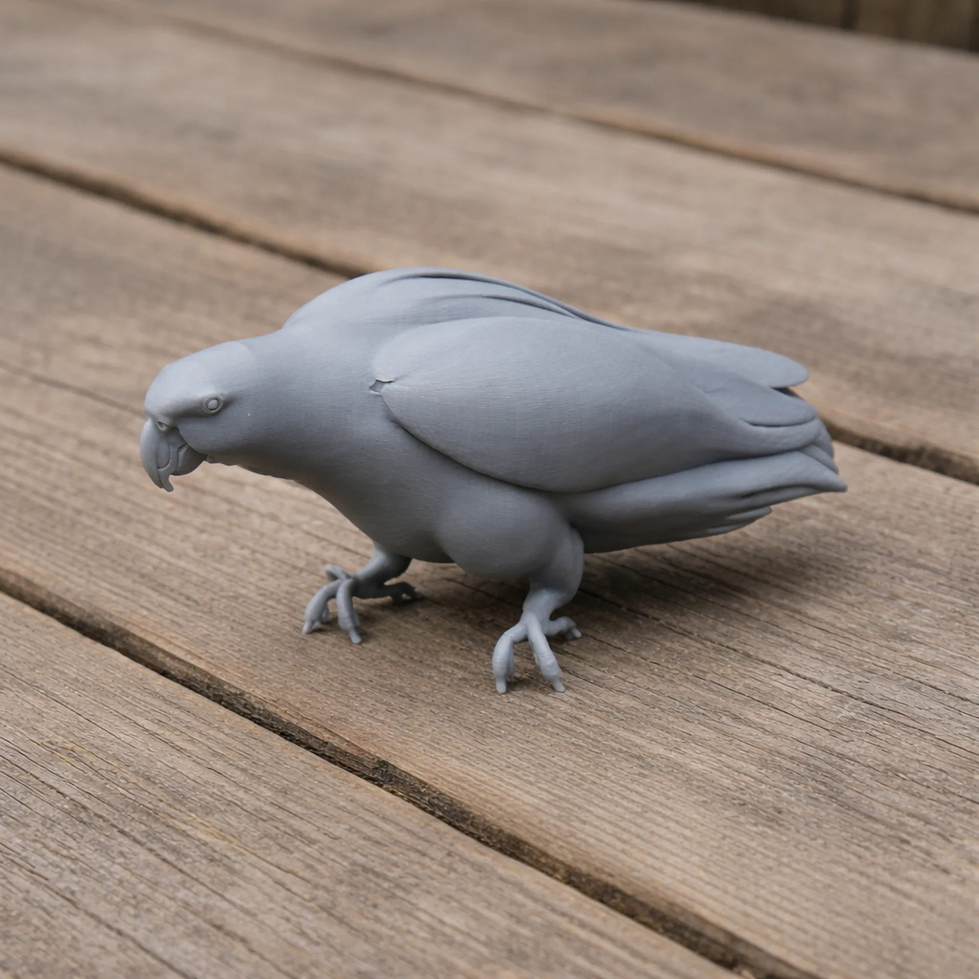 African Grey Parrot 3D Model .c4d .max .obj .3ds .fbx .stl .blend 