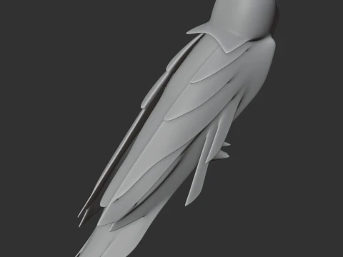 Barn Owl 3D Model