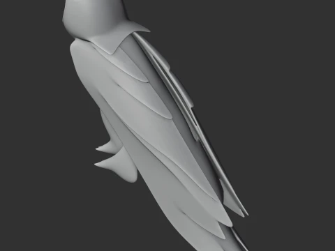 Barn Owl 3D Model
