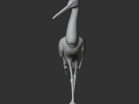 Black Stork 3D Model