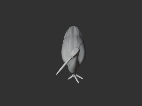 Black Stork 3D Model