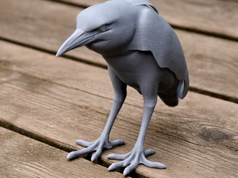 Black-crowned Night Heron 3D Model
