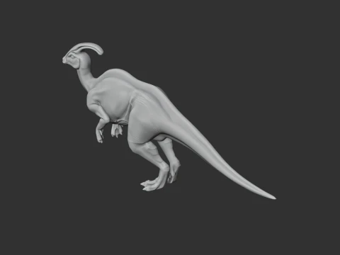 Parasaurolophus 3D Model