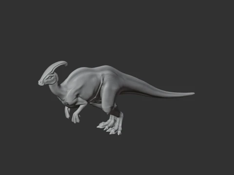 Parasaurolophus 3D Model