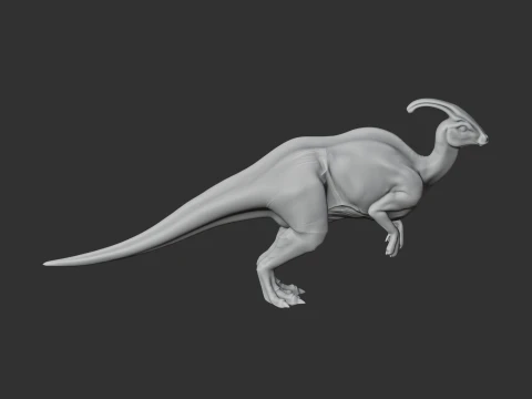 Parasaurolophus 3D Model