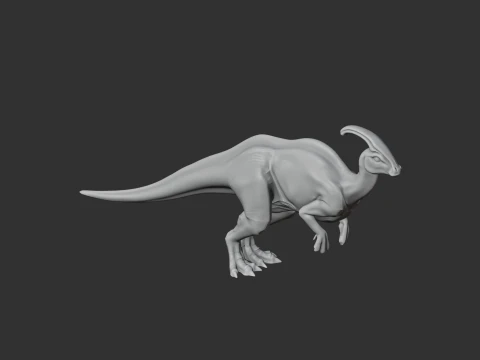 Parasaurolophus 3D Model