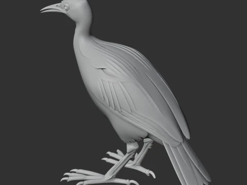 Rail Bird 3D Model