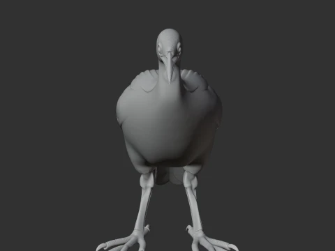 Rail Bird 3D Model