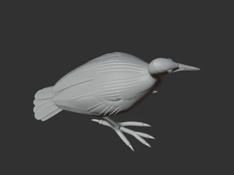 Rail Bird 3D Model
