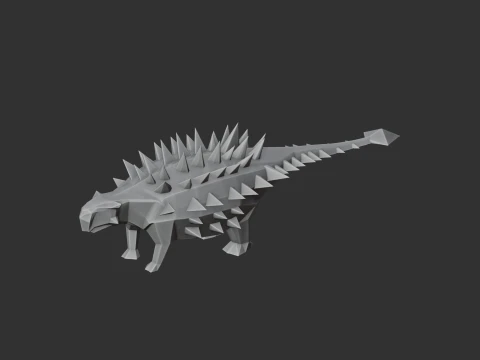 Saichania 3D Model