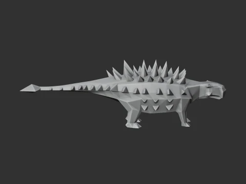 Saichania 3D Model