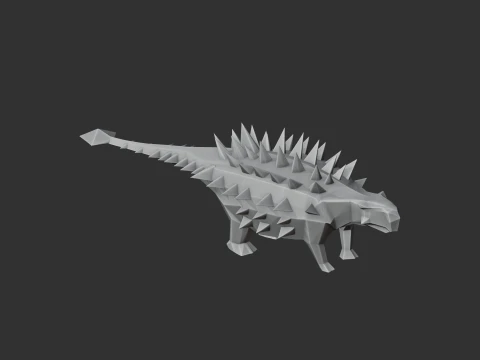 Saichania 3D Model