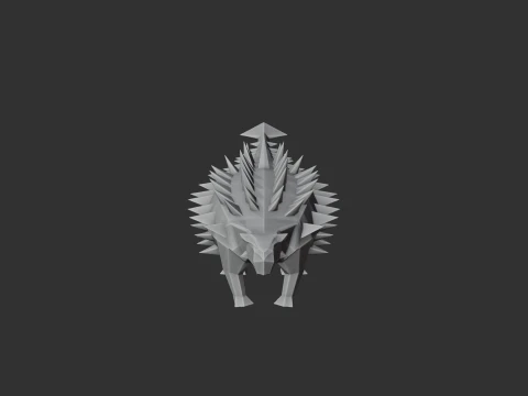 Saichania 3D Model
