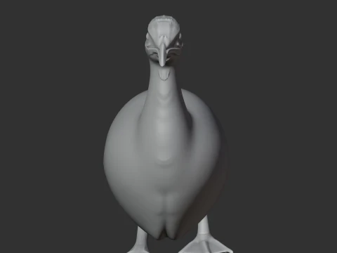 Tinamou Bird 3D Model