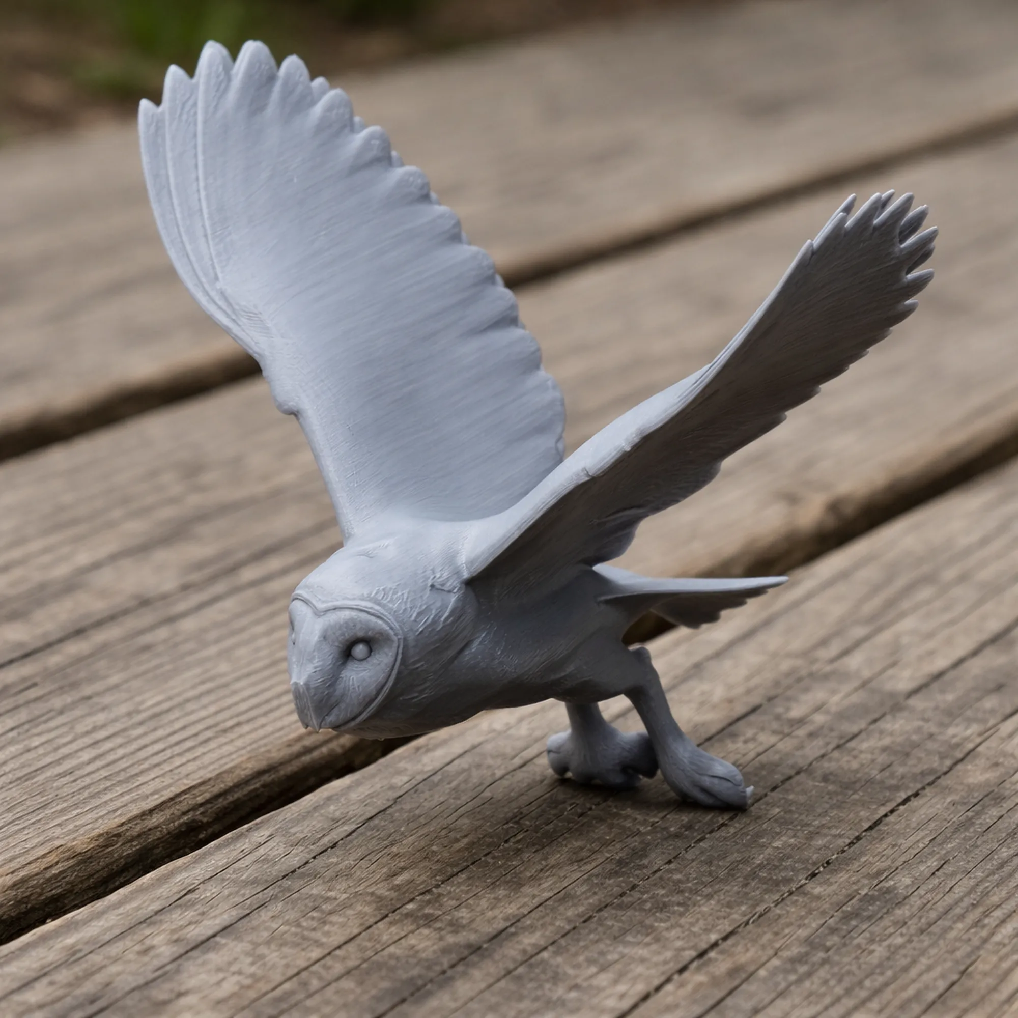 American barn owl 3D Model .c4d .max .obj .3ds .fbx .stl .blend