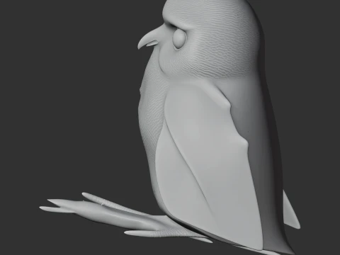 Andaman scops owl 3D Model