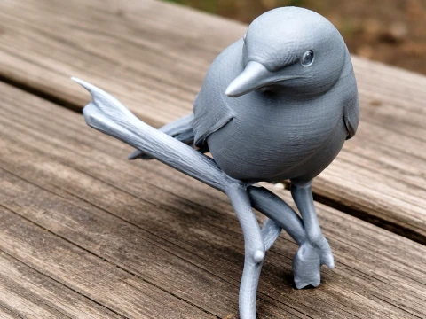 Ashy-headed laughingthrush 3D Model