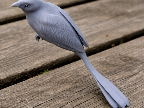Ashy-throated chlorospingus Modèle 3D