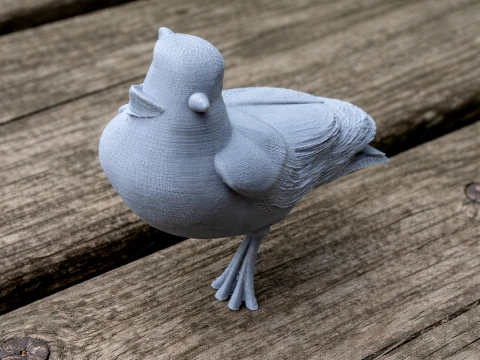 Atlas pied flycatcher 3D Modell
