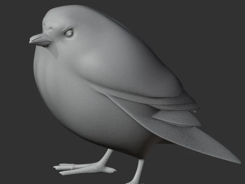 Atuen antpitta 3D Model