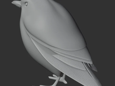 Atuen antpitta 3D Model