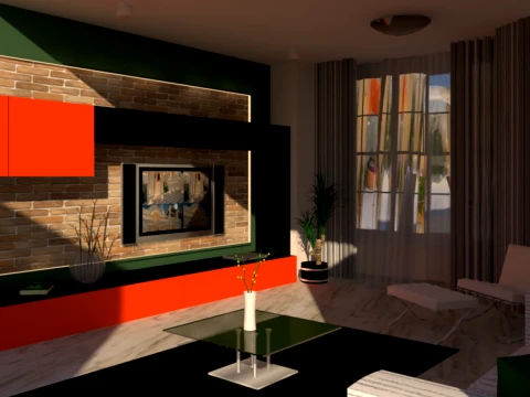 LIVING ROOM 3D Model